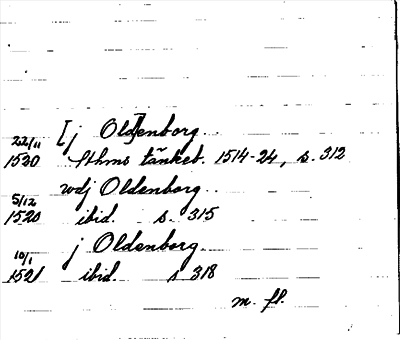 Bild på arkivkortet för arkivposten Oldenborg