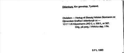 Bild på arkivkortet för arkivposten Oldenburg