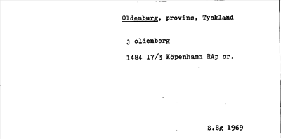 Bild på arkivkortet för arkivposten Oldenburg
