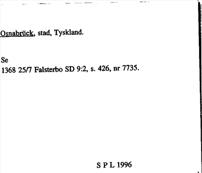 Bild på arkivkortet för arkivposten Osnabrück