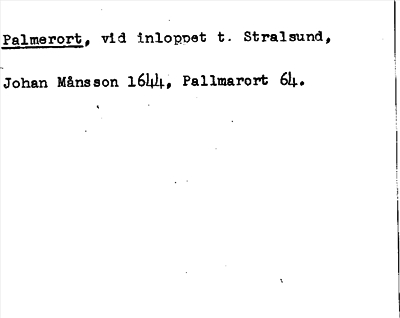 Bild på arkivkortet för arkivposten Palmerort