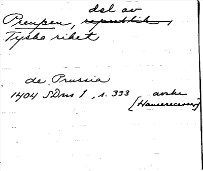 Bild på arkivkortet för arkivposten Preußen