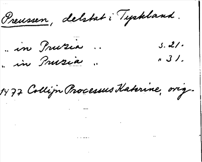Bild på arkivkortet för arkivposten Preussen