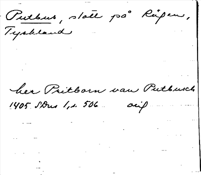 Bild på arkivkortet för arkivposten Putbus