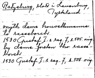 Bild på arkivkortet för arkivposten Ratzeburg