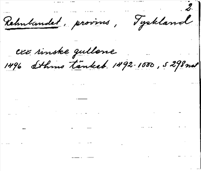 Bild på arkivkortet för arkivposten Rehnlandet