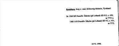 Bild på arkivkortet för arkivposten Rendsburg