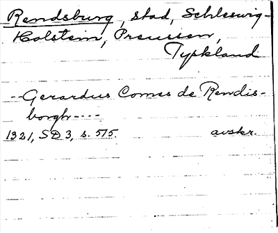 Bild på arkivkortet för arkivposten Rendsburg
