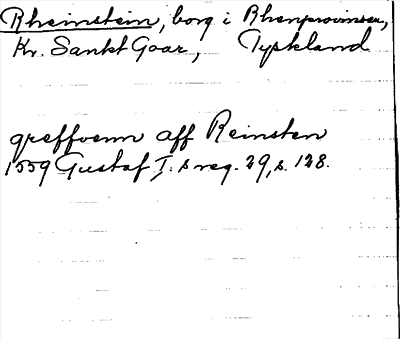 Bild på arkivkortet för arkivposten Rheinstein