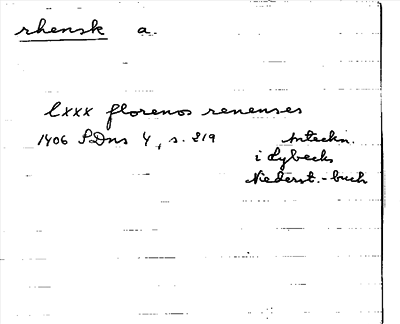 Bild på arkivkortet för arkivposten rhensk