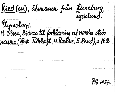 Bild på arkivkortet för arkivposten Ricden
