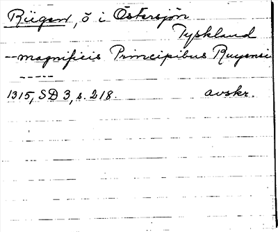Bild på arkivkortet för arkivposten Rügen