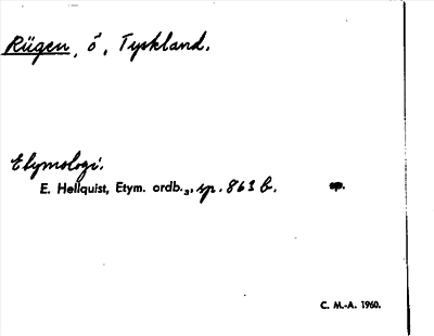 Bild på arkivkortet för arkivposten Rügen
