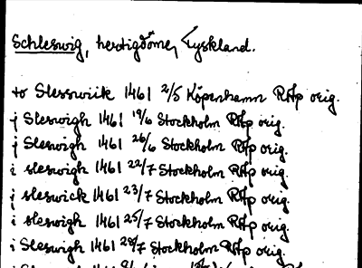 Bild på arkivkortet för arkivposten Schleswig