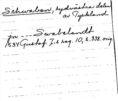 Bild på arkivkortet för arkivposten Schwaben