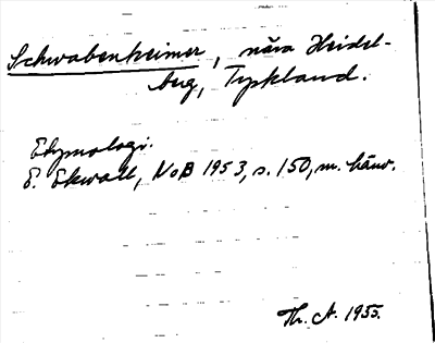 Bild på arkivkortet för arkivposten Schwabenheimer