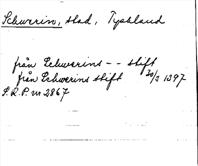 Bild på arkivkortet för arkivposten Schwerin