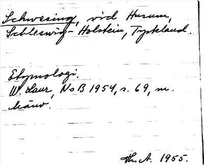 Bild på arkivkortet för arkivposten Schwesing