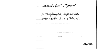 Bild på arkivkortet för arkivposten Siehauf