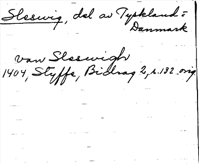 Bild på arkivkortet för arkivposten Sleswig