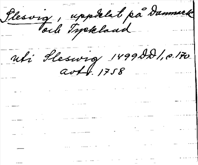 Bild på arkivkortet för arkivposten Slesvig