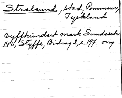 Bild på arkivkortet för arkivposten Stralsund