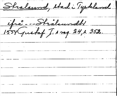 Bild på arkivkortet för arkivposten Stralsund