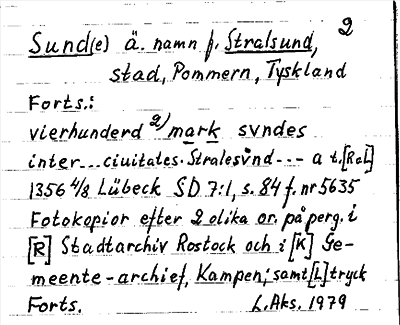 Bild på arkivkortet för arkivposten Sunde