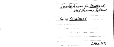 Bild på arkivkortet för arkivposten Sunde
