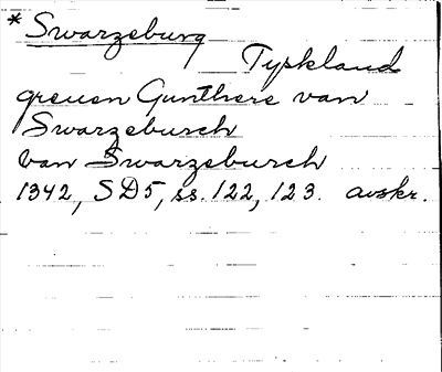 Bild på arkivkortet för arkivposten Swarzeburg