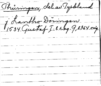 Bild på arkivkortet för arkivposten Thüringen