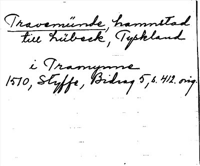 Bild på arkivkortet för arkivposten Travemünde