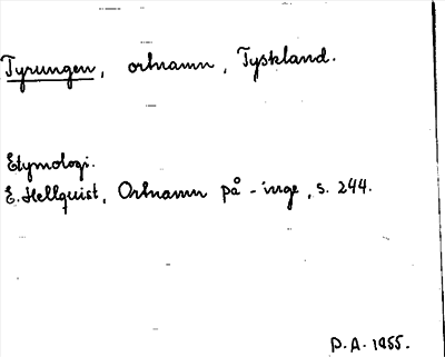 Bild på arkivkortet för arkivposten Tyrungen
