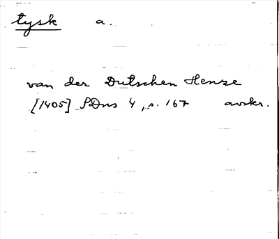 Bild på arkivkortet för arkivposten tysk