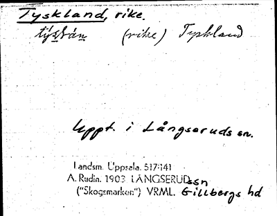 Bild på arkivkortet för arkivposten Tyskland