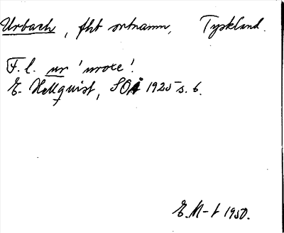Bild på arkivkortet för arkivposten Urbach