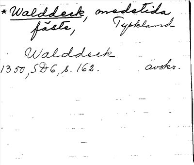 Bild på arkivkortet för arkivposten Walddeck