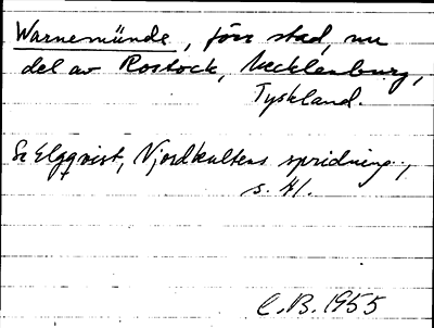 Bild på arkivkortet för arkivposten Warnemünde