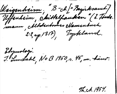 Bild på arkivkortet för arkivposten Weigenheim