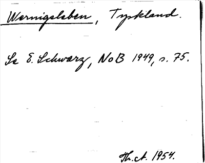 Bild på arkivkortet för arkivposten Wernigsleben