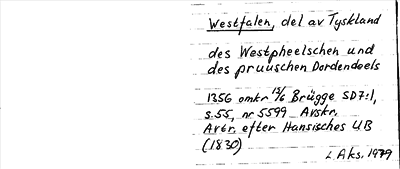 Bild på arkivkortet för arkivposten Westfalen