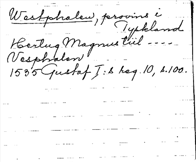 Bild på arkivkortet för arkivposten Westphalen