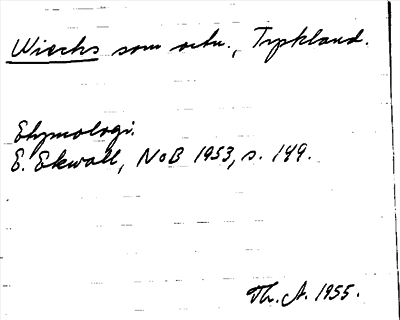 Bild på arkivkortet för arkivposten Wiechs