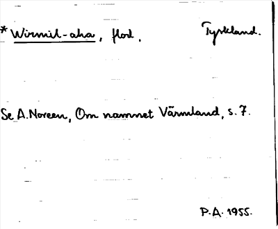 Bild på arkivkortet för arkivposten Wirmil-aha
