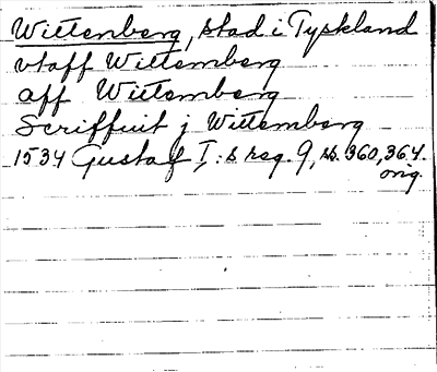 Bild på arkivkortet för arkivposten Wittenberg