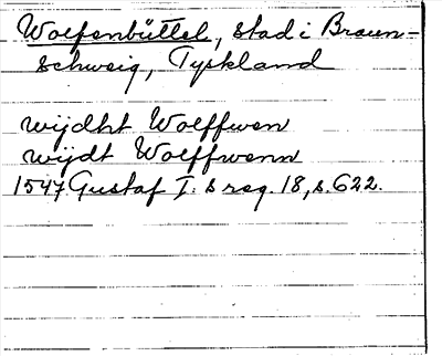 Bild på arkivkortet för arkivposten Wolfenbüttel