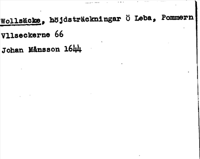 Bild på arkivkortet för arkivposten Wollsäcke