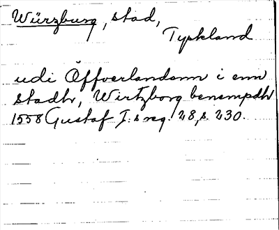 Bild på arkivkortet för arkivposten Würzburg