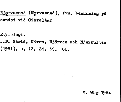 Bild på arkivkortet för arkivposten Njorvasund