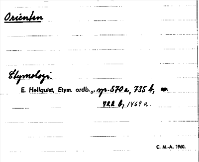 Bild på arkivkortet för arkivposten Orienten